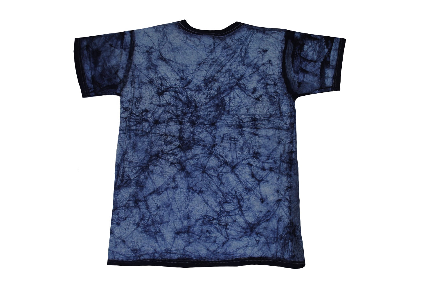 SmileGiver Batik adult Blue Elephant T-shirt batik, back view.